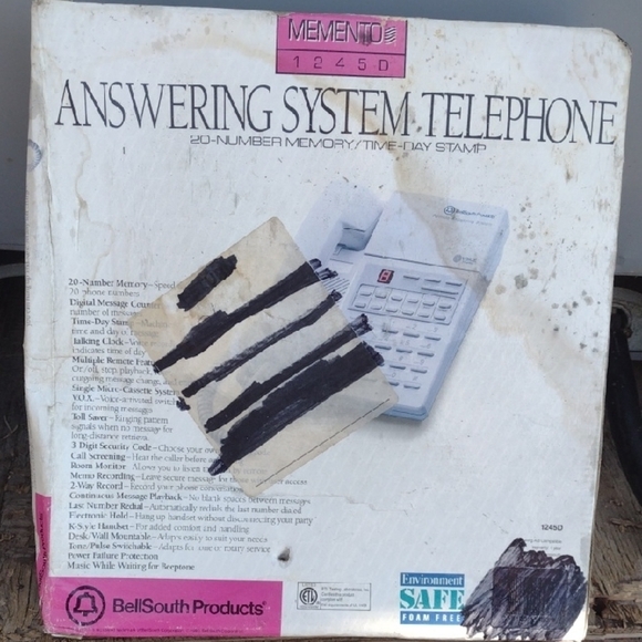 Answering System Telephone - White NWT - Picture 1 of 5